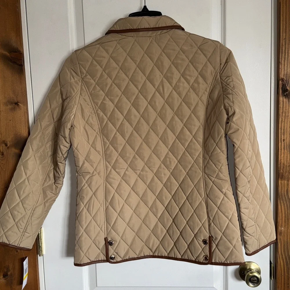 Michael Kors Quilted Khaki Jacket - Picture 2 of 7